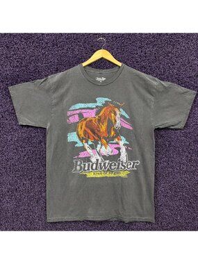 Budweiser King of Beers Clydesdales T-Shirt Size Large
